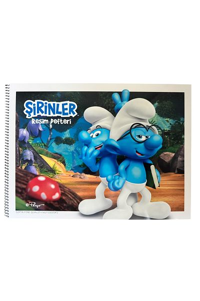 Polin Smurfs Picture Notebook, 25X35Cm, Spiral, 15 Sheets