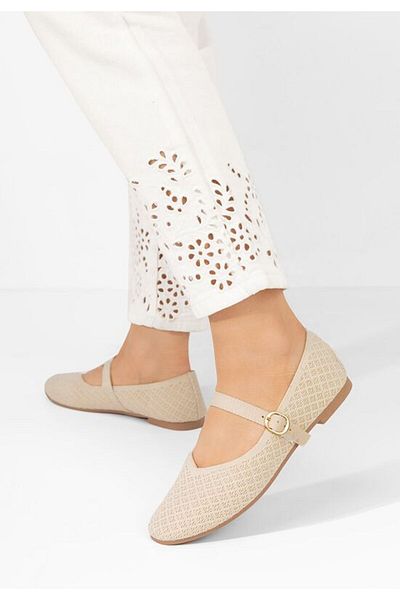 B T Shoes Balerini dama Leslee bej