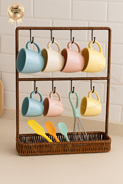 NEWNOW Naturalcharm Jewelry Organizer Stand, Hand Knitted Organizer