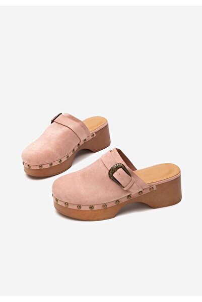B T Shoes Women's platform clogs Micaela pink