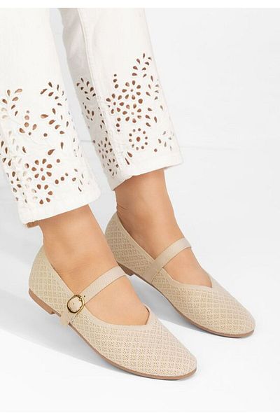 B T Shoes Balerini dama Leslee bej