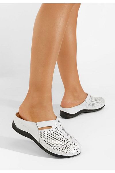 B T Shoes Frederica S women's clogs, white