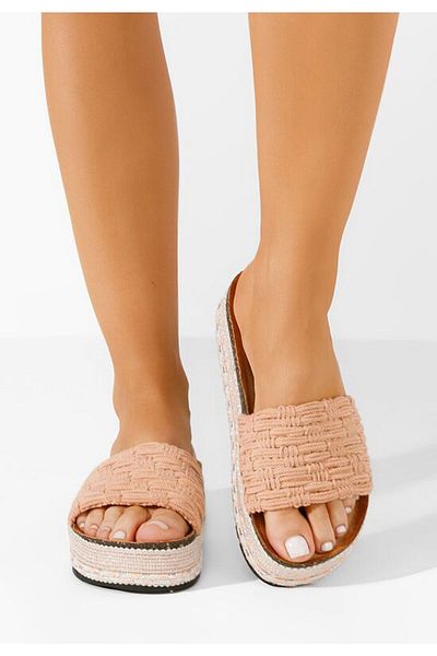 B T Shoes Tulana pink platform slippers