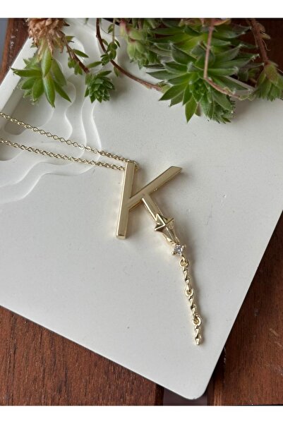 mibrillo Alya Harf Kolye Uçurtma Model K Harfi