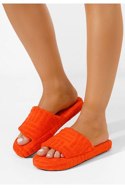 B T Shoes Juviana women's orange slippers