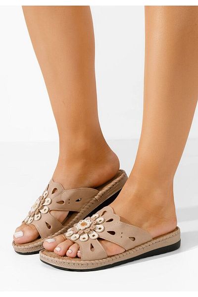 B T Shoes Women's slippers Tamanda khaki