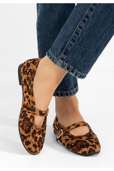 B T Shoes Balerini dama Helmanca leopard