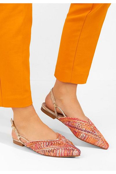 B T Shoes Women's Scotya multi-colored ballet flats