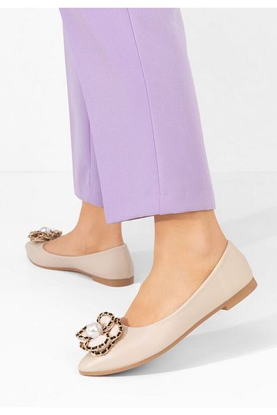 B T Shoes Balerini dama Lavonda bej