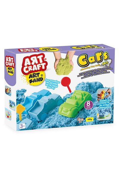 OEM Set fabrica de nisip artizanal Art Craft, cu matrite auto, multicolor, 32x6,5x25 cm