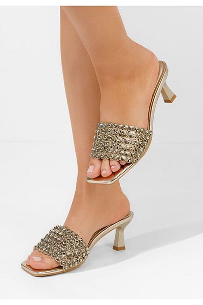 B T Shoes Elegant women's slippers Nickole gold