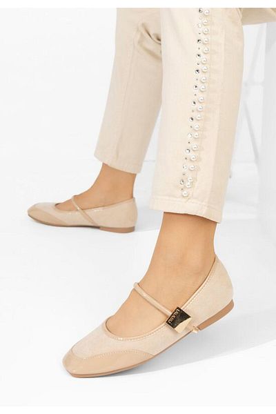 B T Shoes Balerini dama Melyda bej