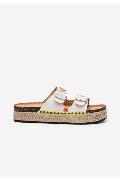 B T Shoes Women's slippers Jeanette V2 white