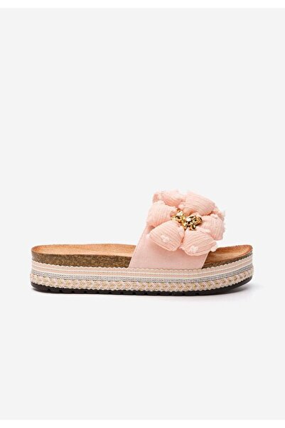 B T Shoes Pamylla pink flat slippers