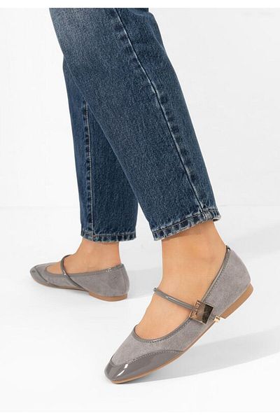 B T Shoes Balerini dama Melyda gri