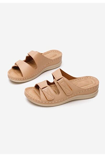 B T Shoes Slippers with orthopedic sole Raquela khaki