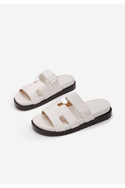 B T Shoes Papuci dama Denisa V2 albi