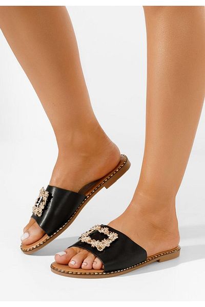 B T Shoes Eleniana women's slippers, black