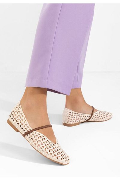 B T Shoes Balerini dama Audry bej