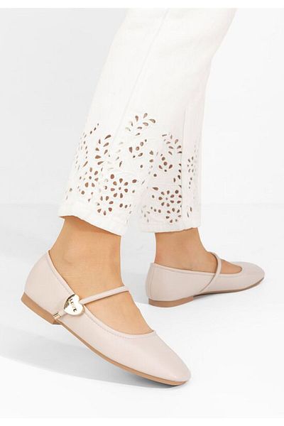 B T Shoes Balerini dama Norina bej