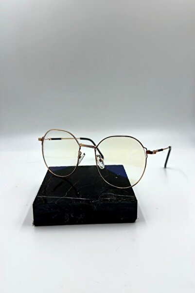 VALENZA Women's Rosegold Blue Light Protected Screen Glasses