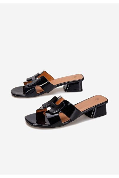 B T Shoes Black Loreleiia heeled slippers