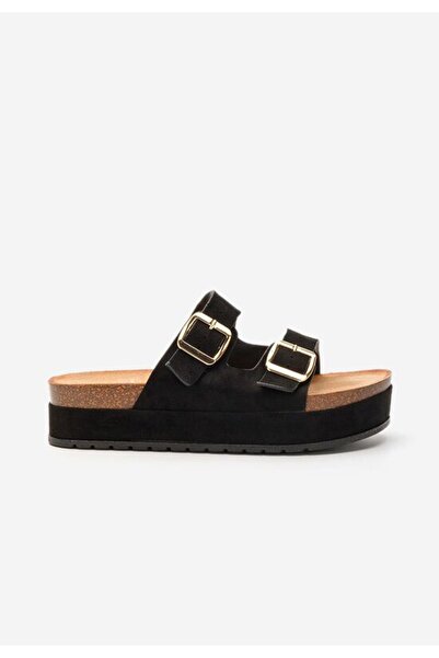 B T Shoes Ronna black high-heeled slippers