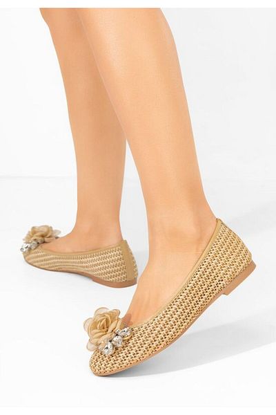 B T Shoes Balerini eleganti Sidney kaki