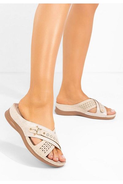 B T Shoes Slippers with orthopedic sole Andelia beige