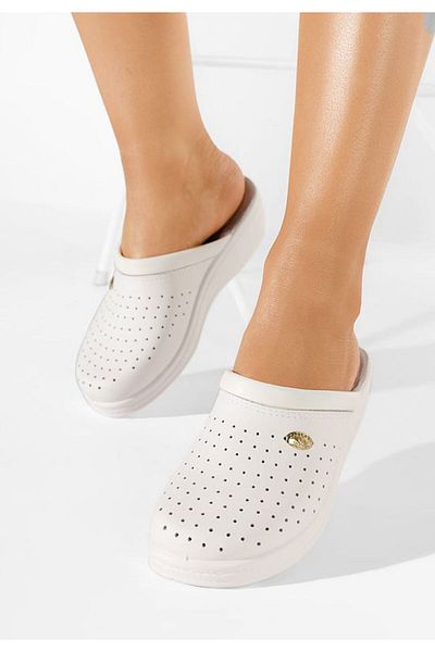 B T Shoes Medical clogs with orthopedic sole Milaca V2 white