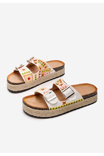 B T Shoes Women's slippers Jeanette V2 white