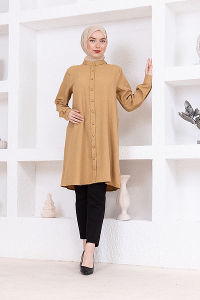 FİDEY Linen Tested Tunic