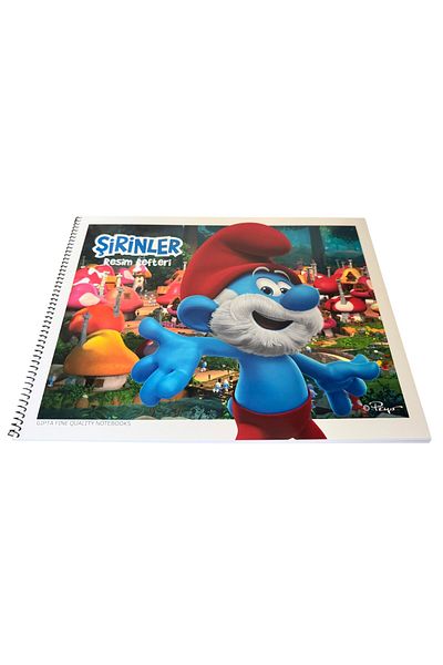 Polin Smurfs Picture Notebook, 25X35Cm, Spiral, 15 Sheets