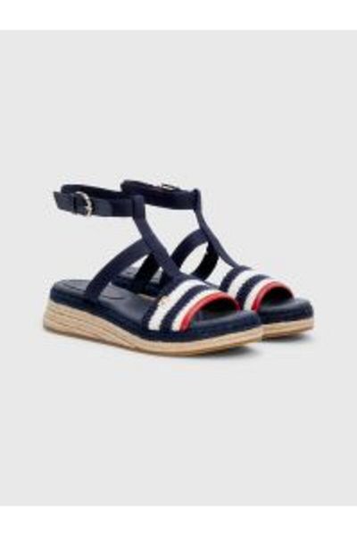 Tommy Hilfiger Crochet Platform Espadrille Sandals