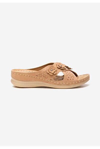 B T Shoes Papuci cu talpa ortopedica Clarysa kaki