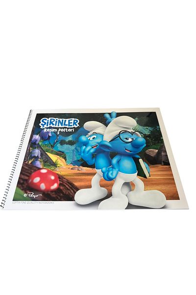Polin Smurfs Picture Notebook, 25X35Cm, Spiral, 15 Sheets