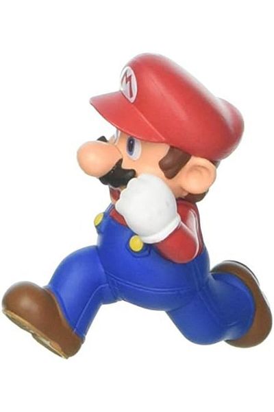 Nintendo Jakks Pacific Year 2016 World of Super Mario Series 2-1/2 Inch Tall Figure - Running MARIO
