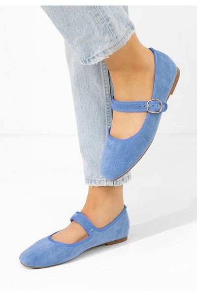 B T Shoes Balerini dama Rasmara albastri