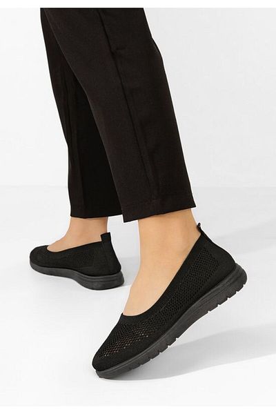 B T Shoes Judith women's black ballet flats