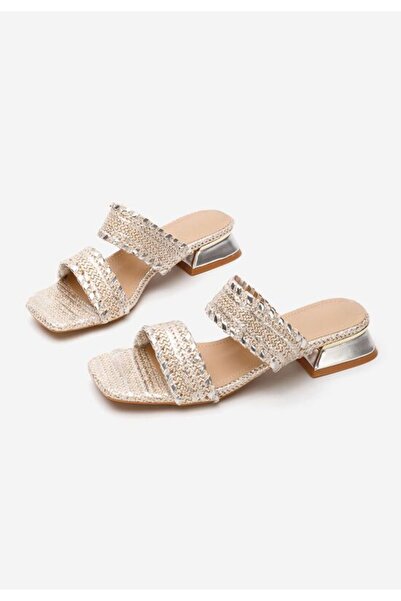 B T Shoes Cindi V2 silver heeled slippers