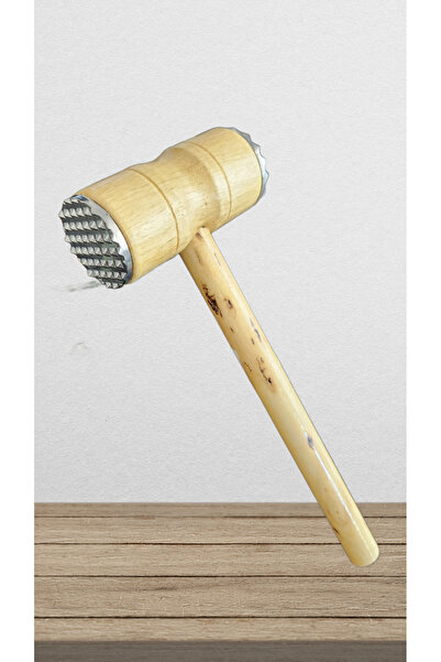 Bay Home AHŞAP ET TOKMAĞI ÇİFT BAŞLI ET DÖVME