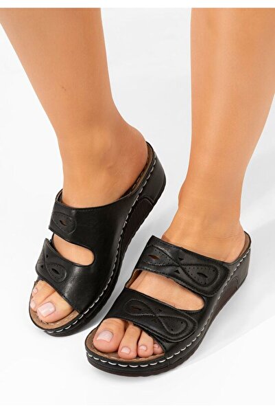 B T Shoes Papuci cu talpa ortopedica Elenea negri