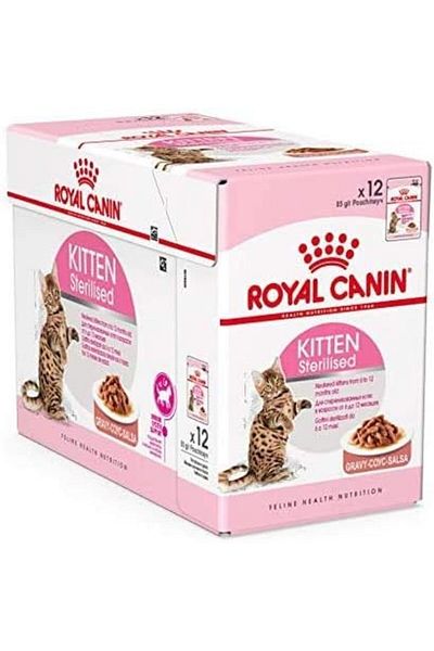 Royal Canin CAT WET FOOD - KITTEN STERILISED (12 POUCHES)