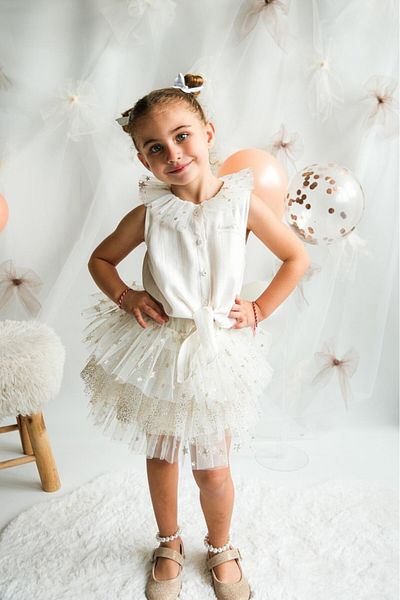 PİTABABY Bella Glitter Tutu Skirt and Shirt Set