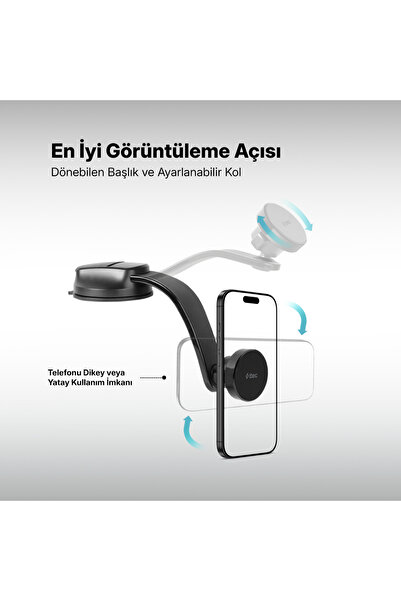 Ttec EasyDash Pro Araç İçi Telefon Tutucu Araç Ön Gögüs Kısmına Uygundur Tüm ...