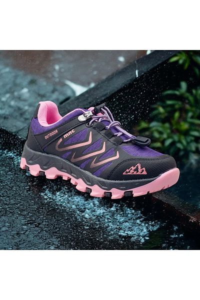 JOJO KIDS adidași impermeabili pentru fete, șireturi inteligente din cauciuc, pantofi cu talpă anti-alunecare, talpă ortopedică