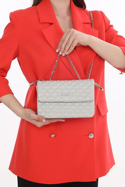Senna Collection Wonderful Crossbody Bag with Quilted Chain ​​Detail