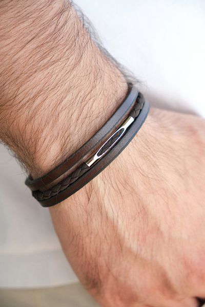 Monvago Mv01005 Men's Leather Bracelet
