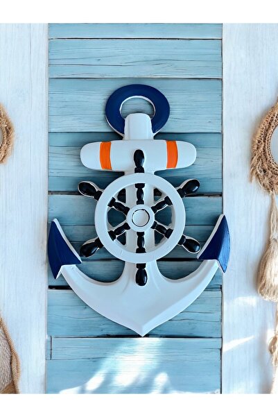 Momiko BLUE MARİN BETON ÇAPA , ÇAPA DUVAR SÜSÜ, HEDİYELİK, BALKON SÜSÜ