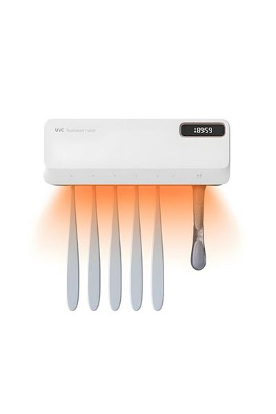 MACASORE ES901 toothbrush holder with 5+1+1 slots, UV drying and sterilization function